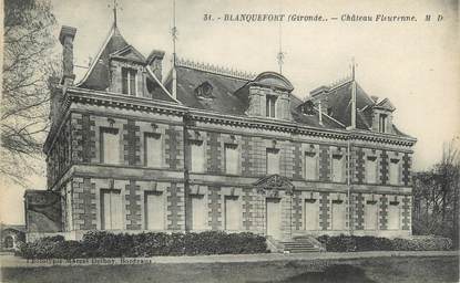 CPA FRANCE 33 "Blanquefort, château Fleurenne"