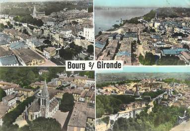 CPSM FRANCE 33 "Bourg sur Gironde, l'église et vue générale"