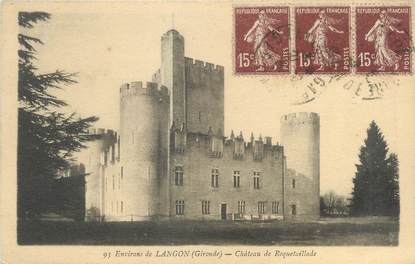 CPA FRANCE 33 "Langon, château de Roquetaillade"