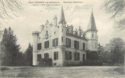CPA FRANCE 33 "Léognan, château Ponteilh"