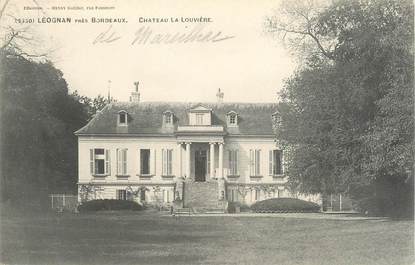 CPA FRANCE 33 "Léognan, château la Louvière"