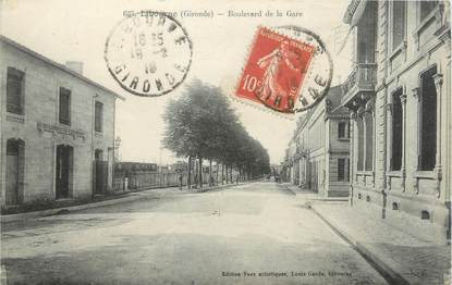 CPA FRANCE 33 "Libourne, boulevard de la gare"