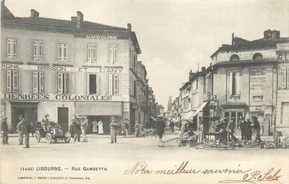 CPA FRANCE 33 "Libourne, rue Gambetta"