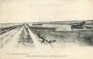 33 Gironde CPA FRANCE 33 "Hourtin, les bords du lac au port"