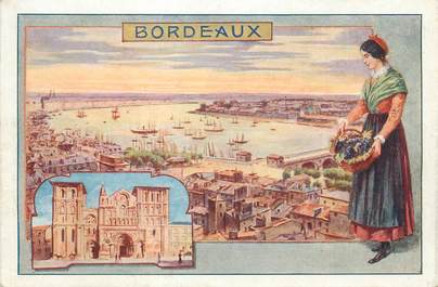 CPA FRANCE 33 "Bordeaux" / CARTE PUBLICITAIRE