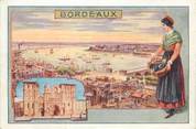 33 Gironde CPA FRANCE 33 "Bordeaux" / CARTE PUBLICITAIRE