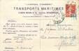 CPA FRANCE 33 "Bordeaux, transports maritimes" / CARTE PUBLICITAIRE