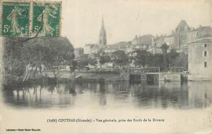 CPA FRANCE 33 "Coutras, vue générale"