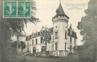 CPA FRANCE 40 "Saint Cricq en Chalosse, Château de Poudeux"