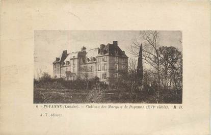 CPA FRANCE 40 "Poyanne, château des Marquis de Poyanne "