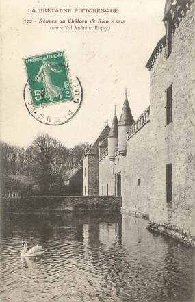 / CPA FRANCE 22 "Douves du Château de Bien Assis entre Val André et Erquy"