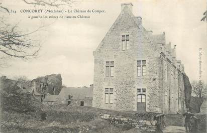 CPA FRANCE 56 "Concoret, le château de Comper"