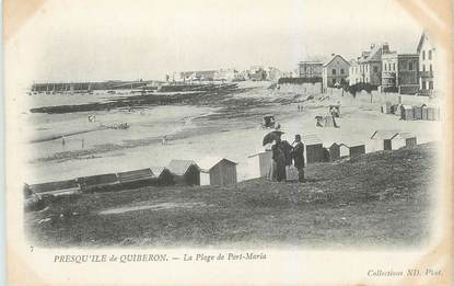 CPA FRANCE 56 "Presqu'ile de Quiberon, la plage de Port Maria"