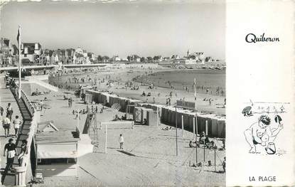 CPSM FRANCE 56 "Quiberon, la plage"