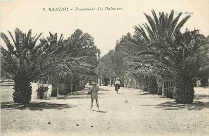 CPA FRANCE 83 "Bandol, promenade des Palmiers"