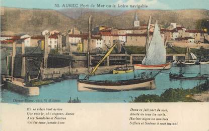 CPA FRANCE 43 "Aurec port de mer ou la Loire navigable" / SURREALISME