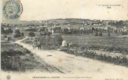 CPA FRANCE 43 "Craponne sur Arzon, vue générale"