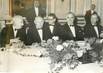 PHOTO DE PRESSE ORIGINALE / Diner au Quai d'Orsay en l'Honneur du Chancelier Erhard, 1963 avec POMPIDOU