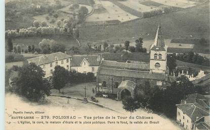 CPA FRANCE 43 "Polignac, vue prise de la tour du château"