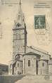 43 Haute Loire CPA FRANCE 43 "Dunière, l'église paroissiale, le clocher et l'abside"