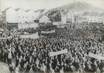 PHOTO DE PRESSE ORIGINALE / Manifestation des mineurs lorrains à Forbach, 1963