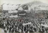 Theme PHOTO DE PRESSE ORIGINALE / Manifestation des mineurs lorrains à Forbach (57), 1963