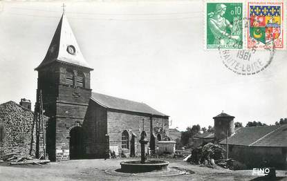 CPSM FRANCE 43 "Saint Jean de Nay, place de l'église et monument aux morts"