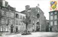 CPA FRANCE 43 "Langeac, Place de la Liberté et entrée de l'église collégiale "