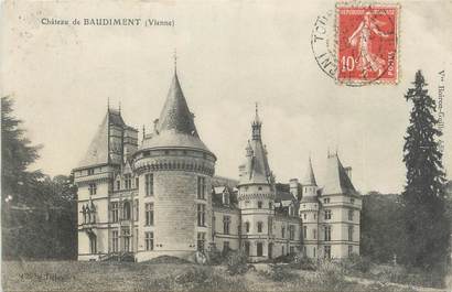 CPA FRANCE 86 "Château de Baudiment"