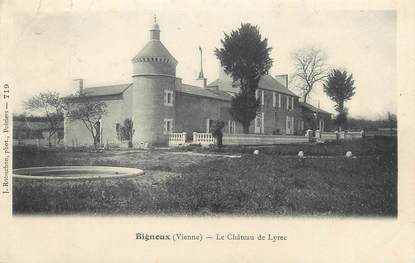 CPA FRANCE 86 "Bignoux, le château de Lyrec"
