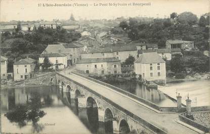 CPA FRANCE 86 "L'Isle Jourdain, le pont Saint Sylvain et Bourpeuil"