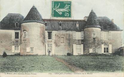CPA FRANCE 86 "Gençay, château de la Mothe"