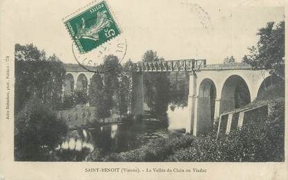 CPA FRANCE 86 "Saint Benoit, La vallée du Clain au viaduc "