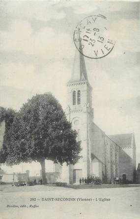 CPA FRANCE 86 "Saint Secondin, l'église"