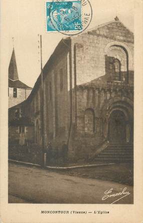 CPA FRANCE 86 "Moncontour, l'église"