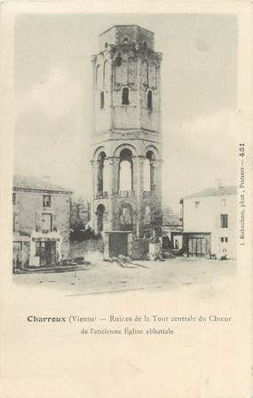 CPA FRANCE 86 "Charroux, ruines de la tour centrale du choeur de l'ancienne église abbatiale"