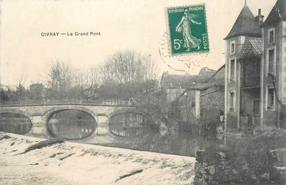 CPA FRANCE 86 "Civray, le grand pont"