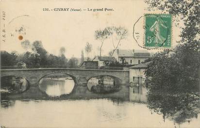 CPA FRANCE 86 "Civray, le grand pont "