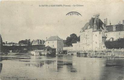 CPA FRANCE 86 "Saint Savin sur Gartempe, le château" / CARTE PUBLICITAIRE