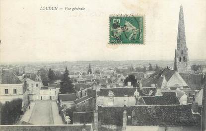 CPA FRANCE 86 "Loudun, vue générale"