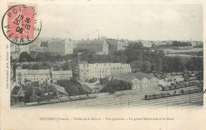 CPA FRANCE 86 "Poitiers, le grand séminaire et la gare"