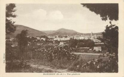 CPA FRANCE 04 "Manosque, vue générale"