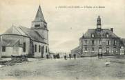 08 Ardenne CPA FRANCE 08 "Pouru aux Bois, l'église et la mairie"