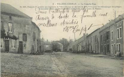 CPA FRANCE 08 "Villers Cernay, la grande rue"