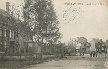 CPA FRANCE 08 "Vrigne aux Bois, avenue de la gare"