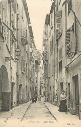 CPA MONACO, rue Basse"