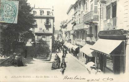 CPA FRANCE 73 "Aix Les Bains, rue des bains"