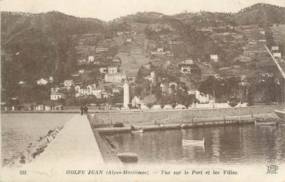 CPA FRANCE 06 "Golfe Juan, vue sur le port et les villas"