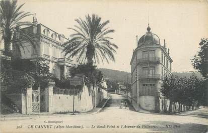 CPA FRANCE 06 "Le Cannet, le rond point et l'avenue de Vallauris"