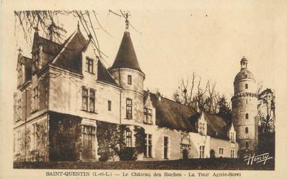 CPA FRANCE 37 "Saint Quentin, le château des Roches"